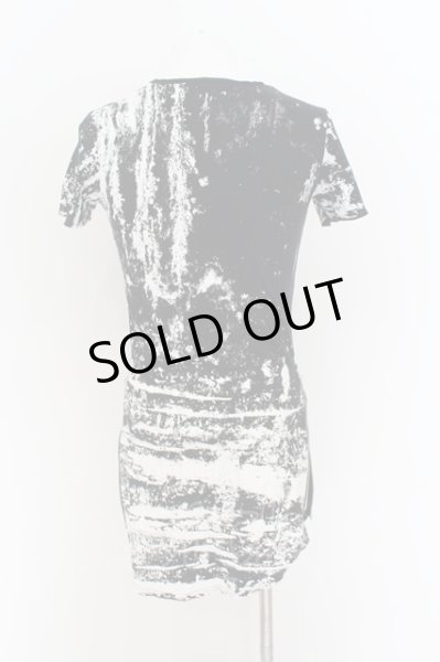 画像4: CIVARIZE / サイドZIP総柄ロングTシャツ 44 ブラックｘホワイト O-24-08-14-035-CI-ts-YM-OS (4)