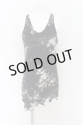 CIVARIZE / ブリーチ染めオパールダメージレイヤードタンクトップ 46 ブラック O-24-08-14-036-CI-to-YM-OS