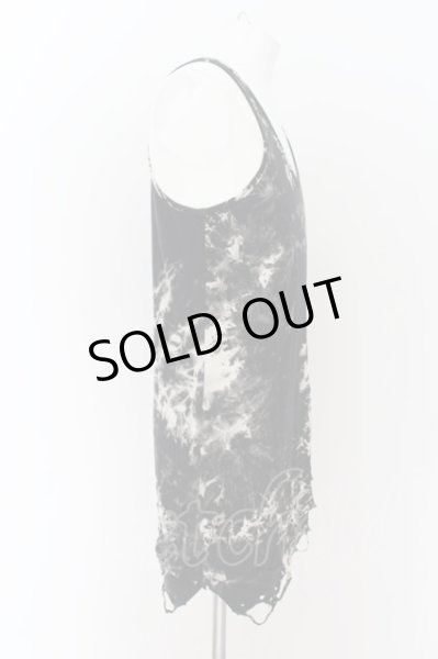 画像3: CIVARIZE / ブリーチ染めオパールダメージレイヤードタンクトップ 46 ブラック O-24-08-14-036-CI-to-YM-OS (3)