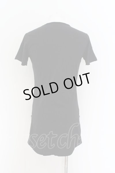 画像3: CIVARIZE / 脇ZIP無地ロングVネックTシャツ 44 ブラック O-24-08-14-037-CI-ts-YM-OS (3)