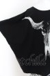 画像2: CIVARIZE / プリントポンチョ2Pレイヤードトップス 46  ブラックxホワイト O-24-08-14-038-CI-ts-YM-OS (2)