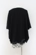 画像3: CIVARIZE / プリントポンチョ2Pレイヤードトップス 46  ブラックxホワイト O-24-08-14-038-CI-ts-YM-OS (3)