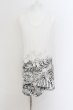画像4: CIVARIZE / プリントポンチョ2Pレイヤードトップス 46  ブラックxホワイト O-24-08-14-038-CI-ts-YM-OS (4)