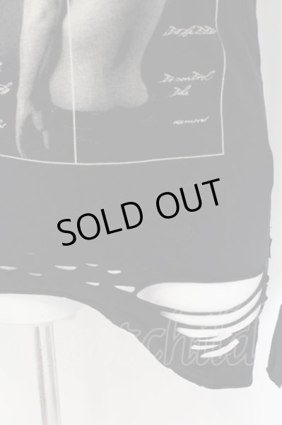 画像2: CIVARIZE / Harm ガールプリントオパールダメージカットソー 46 ブラック O-24-08-14-041-CI-to-YM-OS (2)