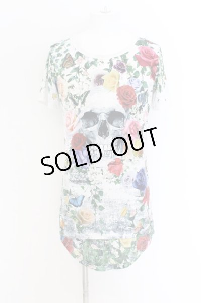 画像1: CIVARIZE / フラワースカルTEE&総柄タンク2Pセット 44 ホワイトｘマルチ O-24-08-14-046-CI-to-YM-OS (1)