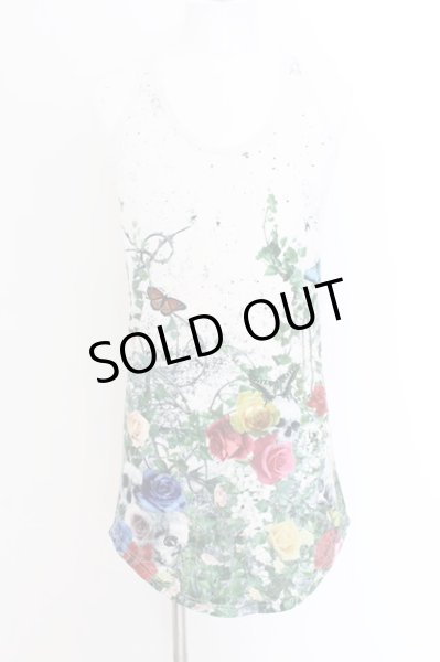 画像3: CIVARIZE / フラワースカルTEE&総柄タンク2Pセット 44 ホワイトｘマルチ O-24-08-14-046-CI-to-YM-OS (3)