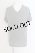 NO ID. / シルケットスムースVネックTシャツ 1 グレー O-24-08-14-005-NO-ts-YM-ZT103