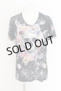 CIVARIZE / Suspicious 転写スカルフラワープリントTシャツ 46 ブラック O-24-08-14-047-CI-ts-YM-OS