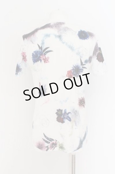 画像2: CIVARIZE / 転写スカルフラワーTシャツ 46 オワイトｘマルチ O-24-08-14-048-CI-ts-YM-OS (2)