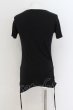画像2: CIVARIZE / Upheaval サイドギャザーリップTシャツ 46 ブラック O-24-08-14-051-CI-ts-YM-OS (2)
