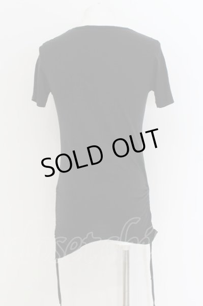 画像2: CIVARIZE / Upheaval サイドギャザーリップTシャツ 46 ブラック O-24-08-14-051-CI-ts-YM-OS (2)