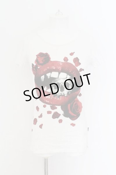 画像1: CIVARIZE / リップロングTシャツ 44 ホワイト O-24-08-14-053-CI-ts-YM-OS (1)