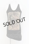CIVARIZE / Virtual スカル変形ロングタンクトップ 46 ブラック O-24-08-14-056-CI-to-YM-OS