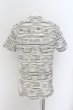 画像2: TORNADO MART / ボーダージャガードVネックTシャツ L ホワイト O-24-08-14-007-TO-ts-YM-ZT173 (2)