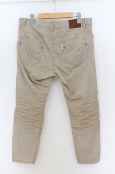 画像2: Zero by TORNADO MART / スラブシャンブレークロップドパンツ LL ベージュ O-24-08-14-067-Ze-pa-YM-ZT098 (2)