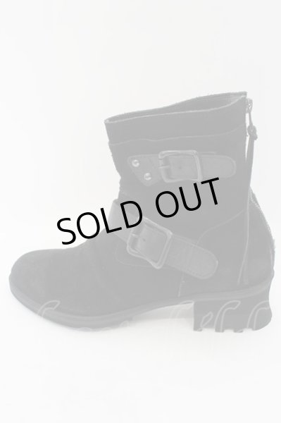 画像4: CIVARIZE / Dualフェイクレイヤードベルテッドドレープエンジニアショート 42（26.0〜26.5） ブラック O-24-08-14-071-CI-sho-YM-ZT4000 (4)