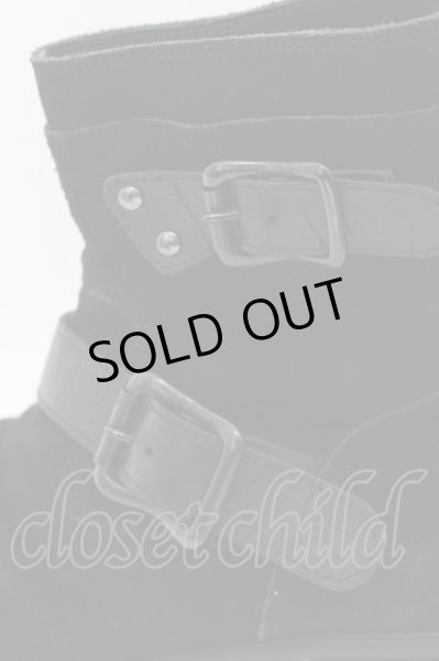 画像5: CIVARIZE / Dualフェイクレイヤードベルテッドドレープエンジニアショート 42（26.0〜26.5） ブラック O-24-08-14-071-CI-sho-YM-ZT4000 (5)