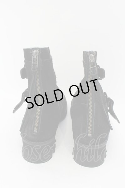 画像6: CIVARIZE / Dualフェイクレイヤードベルテッドドレープエンジニアショート 42（26.0〜26.5） ブラック O-24-08-14-071-CI-sho-YM-ZT4000 (6)