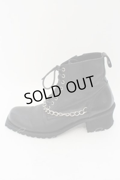 画像4: CIVARIZE / Amazing チェーン付きレースアップブーツ 43（26.5〜27cm） ブラック O-24-08-14-072-CI-sho-YM-ZT4000 (4)