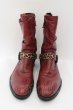 画像2: CIVARIZE / Revolverレオパードベルテッドエンジニアブーツ 43(26.5〜27cm) ワイン O-24-08-14-073-CI-sho-YM-ZT-S005 (2)