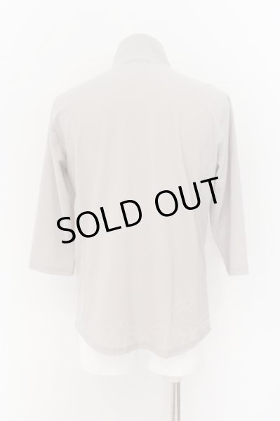 画像3: TORNADO MART / プランプトリコット７分袖スタンドZIPカーデ LL ライトグレー O-24-08-14-008-TO-to-YM-OS (3)