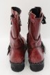 画像6: CIVARIZE / Revolverレオパードベルテッドエンジニアブーツ 43(26.5〜27cm) ワイン O-24-08-14-073-CI-sho-YM-ZT-S005 (6)