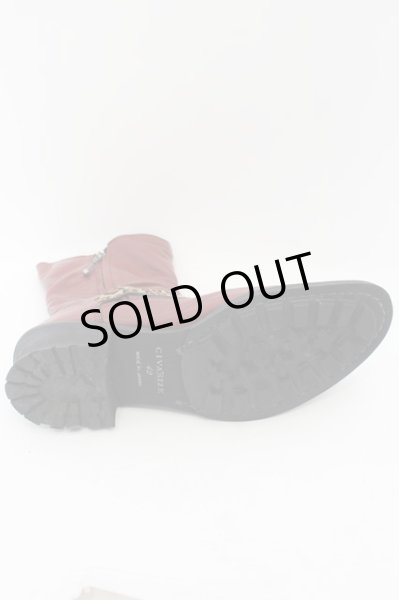 画像8: CIVARIZE / Revolverレオパードベルテッドエンジニアブーツ 43(26.5〜27cm) ワイン O-24-08-14-073-CI-sho-YM-ZT-S005 (8)