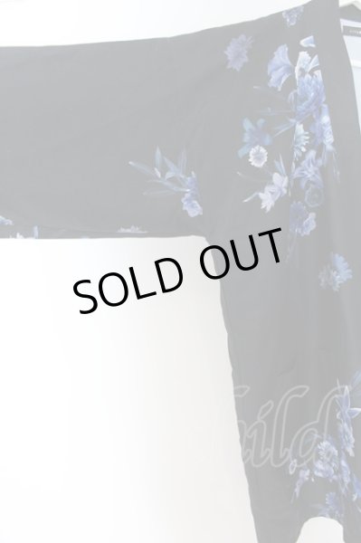 画像2: CIVARIZE / Culture フラワー総柄着物カーディガン F ブラックｘブル0 O-24-08-14-017-CI-to-YM-OS (2)