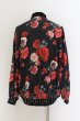 画像3: CIVARIZE / Roseプリントドロップショルダーブルゾン 44 ブラックｘレッド O-24-08-14-021-CI-ja-YM-ZY (3)
