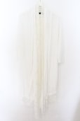画像1: CIVARIZE / Repレイヤードレース5分袖トッパーカーディガン 46 ホワイト O-24-08-18-043-CI-to-YM-OS (1)