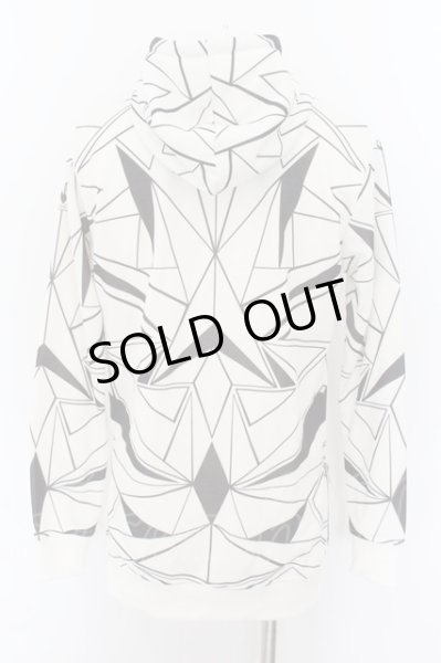 画像3: CIVARIZE / ジオメトリック総柄プルパーカー 46 ホワイト O-24-08-18-045-CI-to-YM-ZY (3)