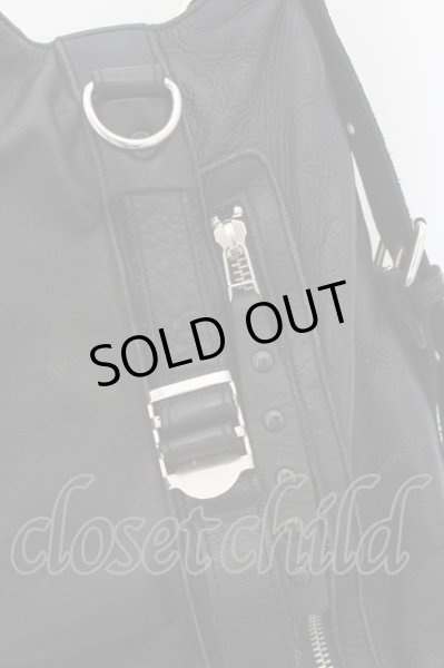 画像2: Moonage Devilment（清春） / DECADEコラボレザーバッグ ブラック O-24-08-18-051-MO-ba-YM-ZT-ML005 (2)