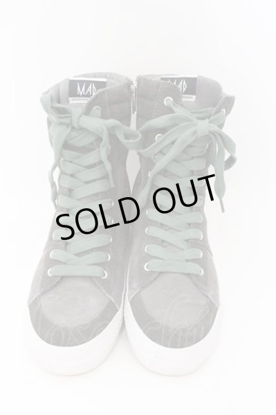 画像2: Moonage Devilment（清春） / レザーハイカットスニーカー 41 グレイ O-24-08-18-054-MO-sho-YM-ZT5000 (2)