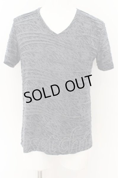 画像1: TORNADO MART / ウェーブジャガード（ムラ染め）Tシャツ  ネイビー O-24-08-18-011-TO-ts-YM-OS (1)