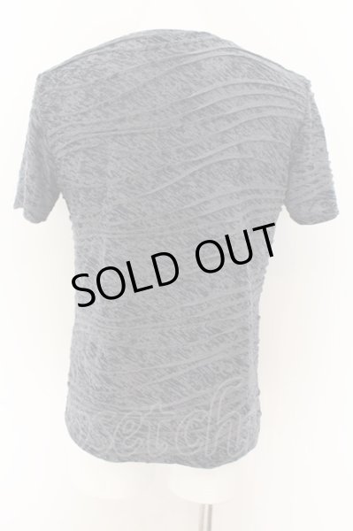 画像2: TORNADO MART / ウェーブジャガード（ムラ染め）Tシャツ  ネイビー O-24-08-18-011-TO-ts-YM-OS (2)