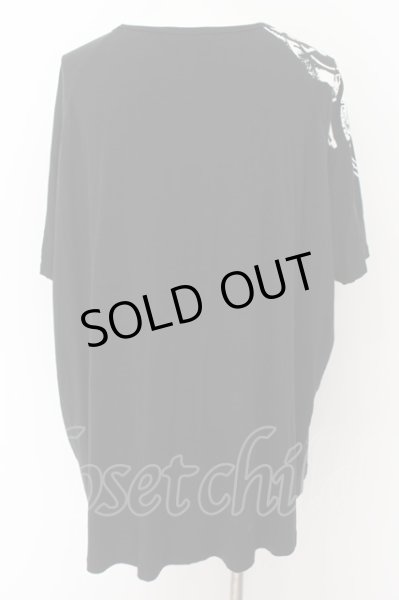 画像2: CIVARIZE / 金具装飾襟プリントワイドトップス F クロ O-24-08-18-016-CI-ts-OW-ZT220 (2)