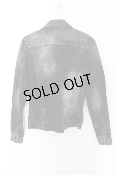 画像2: CIVARIZE / ヴィンテージスモークデニムジャケット Gジャン 44 ブラック O-24-08-18-017-CI-ja-YM-OS (2)