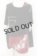 CIVARIZE / CraziestパンクロンT＆ボーダータンク2Pセット 46 ブラックｘレッド O-24-08-18-020-CI-to-YM-OS