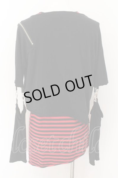 画像2: CIVARIZE / CraziestパンクロンT＆ボーダータンク2Pセット 46 ブラックｘレッド O-24-08-18-020-CI-to-YM-OS (2)