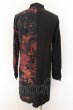 画像2: CIVARIZE / バイカラー昇華ロングシャツ 46 ブラックｘレッド O-24-08-18-030-CI-sh-YM-ZT305 (2)