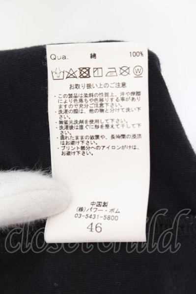 画像3: CIVARIZE / ジオメトリック総柄変形ロングTシャツ 46 ブラックｘホワイト O-24-08-21-003-CI-ts-YM-ZT305 (3)