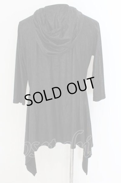 画像2: CIVARIZE / 変形ポリスエードパーカー 44 ブラック O-24-08-21-035-CI-ts-YM-OS (2)