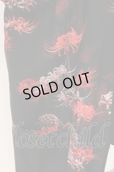 画像2: CIVARIZE / フラワー総柄着物カーディガン F ブラックｘレッド O-24-08-21-036-CI-to-YM-OS (2)