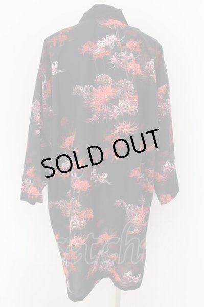 画像3: CIVARIZE / フラワー総柄着物カーディガン F ブラックｘレッド O-24-08-21-036-CI-to-YM-OS (3)