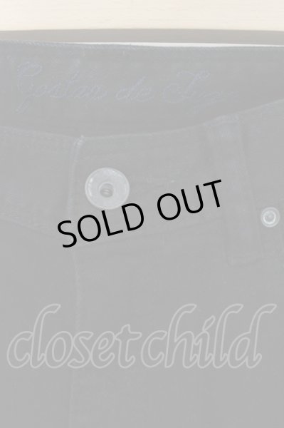 画像2: GOSTAR DE FUGA / ストレッチリペアデニムパンツ 46 ブラック O-24-08-21-044-GO-pa-YM-ZT521 (2)