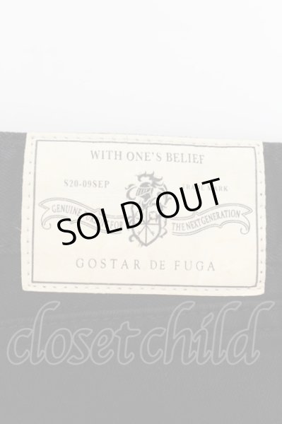 画像4: GOSTAR DE FUGA / ストレッチリペアデニムパンツ 46 ブラック O-24-08-21-044-GO-pa-YM-ZT521 (4)