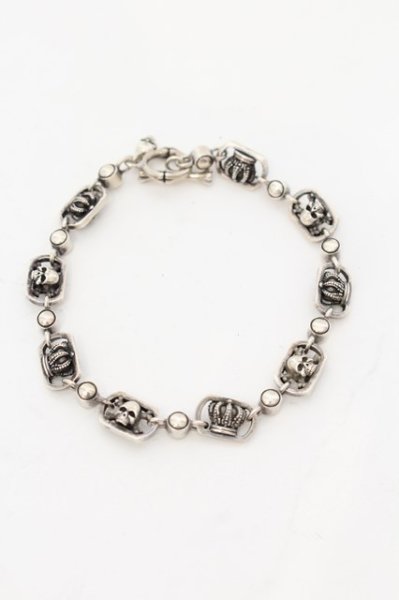 画像1: Justin Davis / CROOKS CROWN ブレスレット 21cm シルバー O-24-08-21-056-Ju-ac-YM-ZT068 (1)