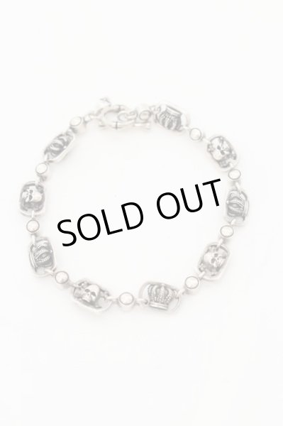 画像1: Justin Davis / CROOKS CROWN ブレスレット 21cm シルバー O-24-08-21-056-Ju-ac-YM-ZT068 (1)