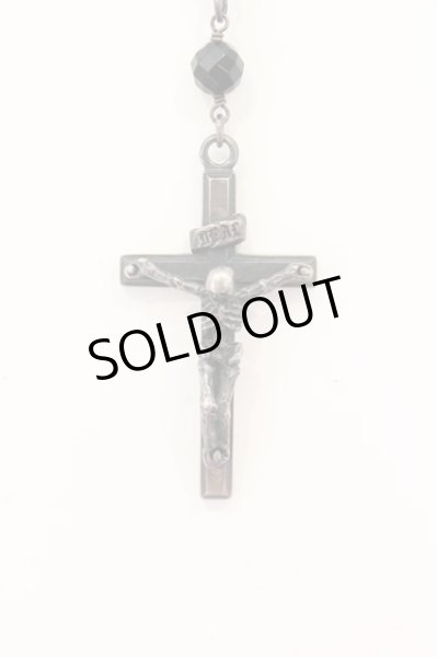 画像2: DEAL DESIGN / ギルティロザリオネックレス  シルバーｘブラック O-24-08-21-058-DE-ac-YM-ZT494 (2)