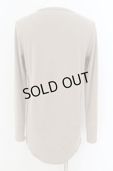 画像2: NO ID. / テレコラウンドロンT カットソー 2 ベージュ O-24-08-21-001-NO-to-YM-ZT332 (2)